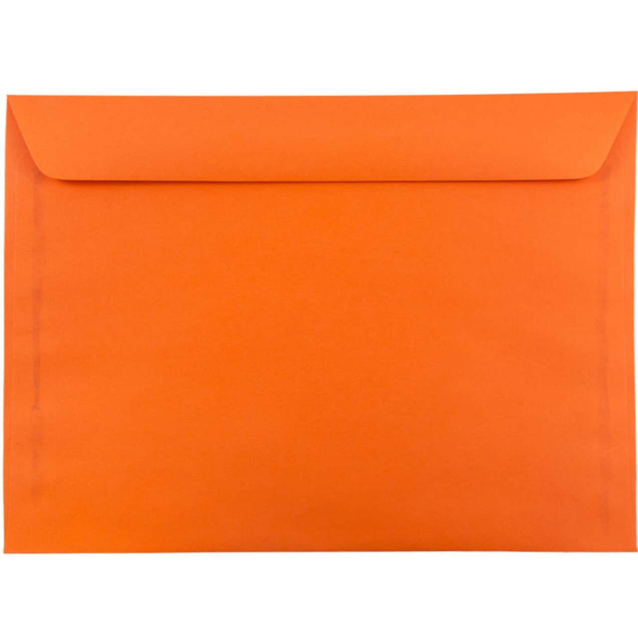 JAM Paper 9" x 12" Brite Hue Orange Booklet Colored Envelopes, 500ct.